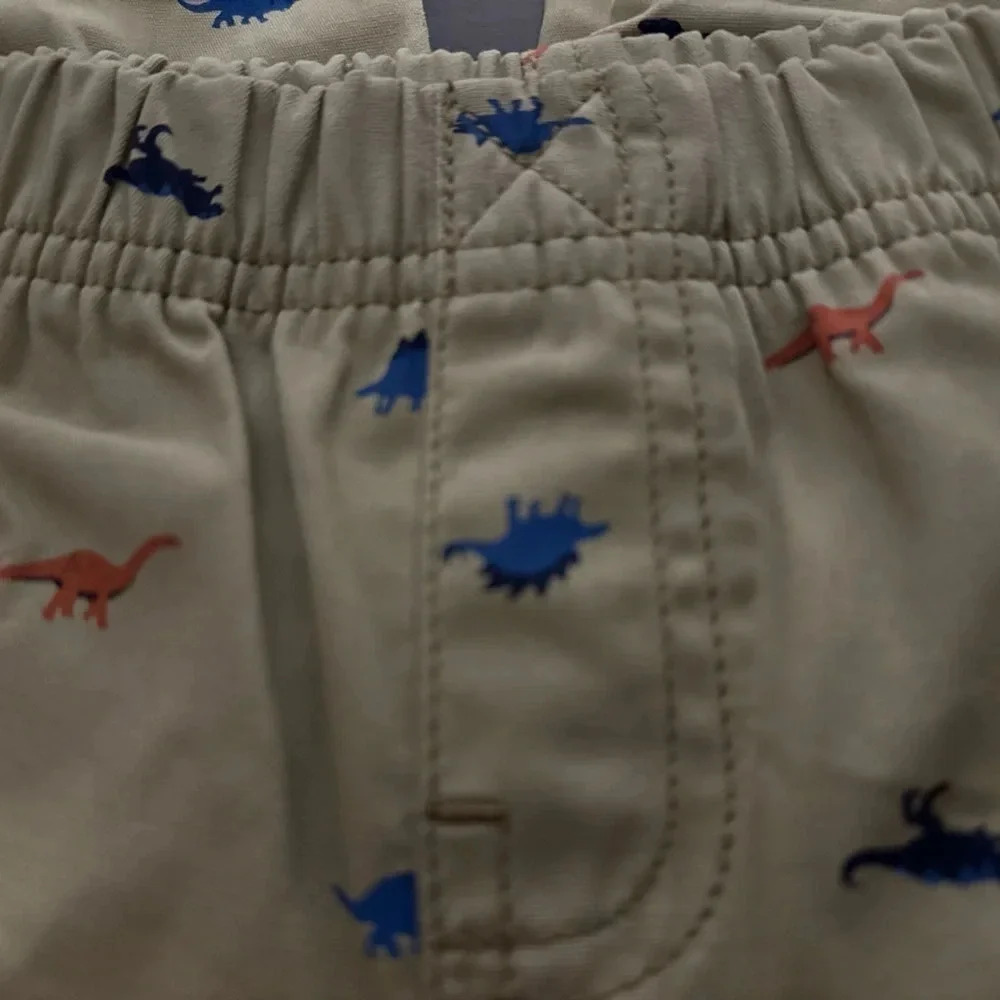 2-Piece Chambray Button-Front & Schiffli Pant Set - Toddler Boy 24m - Picture 8 of 8